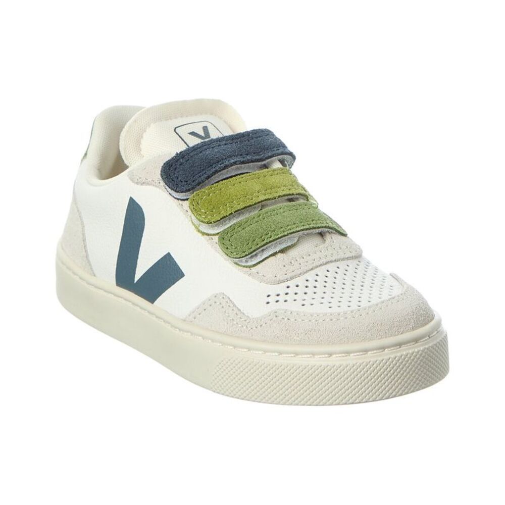 Veja Small V-90 O.T. Leather Sneaker, White